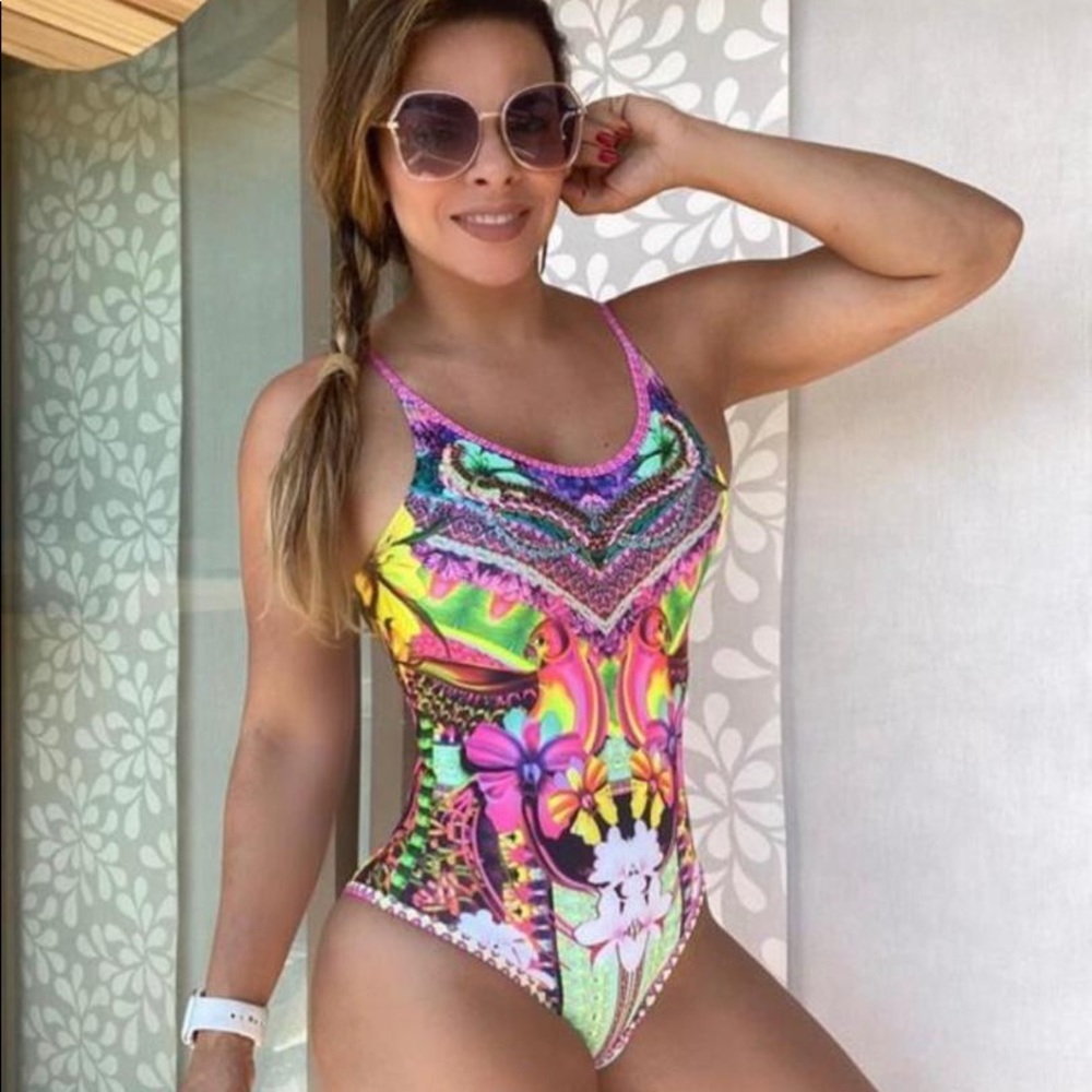 Sold🔥🔥Flooral Print One Piece Swimsuit